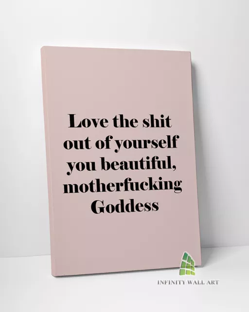 Goddess Love Quote Canvas Art Wall Art Fashion Framed Print Picture Canvas -E42