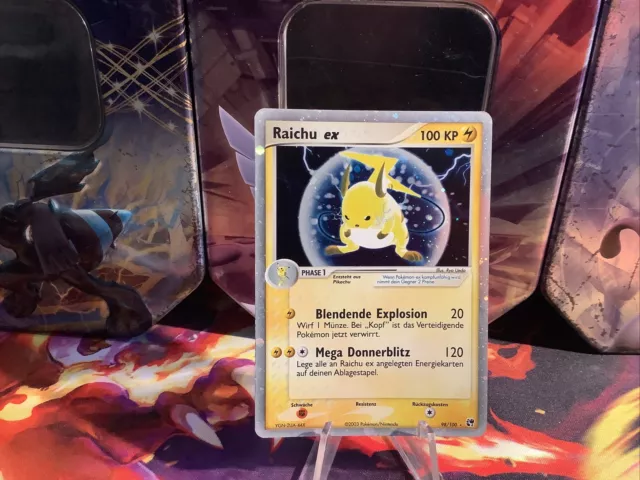 Pokemon Card Card Raichu Ex Sandstorm Sandstorm German Clean Holo Exc-