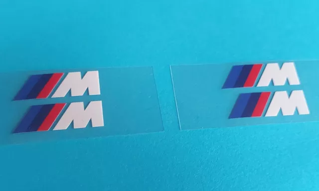 4x Stickers pour BMW M Logo Autocollant Performance Tableau de Bord Rétroviseur