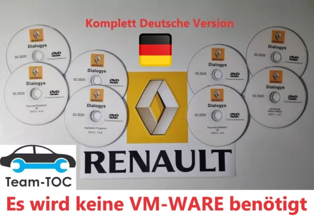 Renault Dacia Dialogys 2020 8xDVD Werkstatthandbuch Reparaturanleitung Deutsch