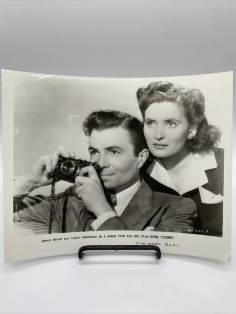 1944 Hotel Reserve Promo Movie Photograph James Mason, Lucie Mannheim