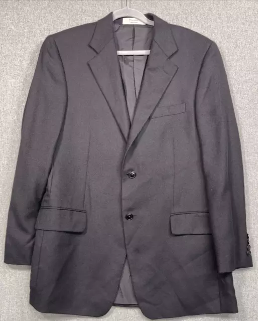 John W Nordstrom Loro Piana Sport Coat Jacket Blazer 42L Black 100% Cashmere