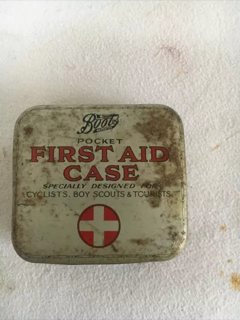 Vintage Boots First Aid Tin With Contents