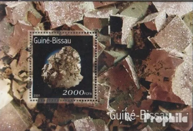 Guinea-Bissau Block333 postfrisch 2001 Mineralien