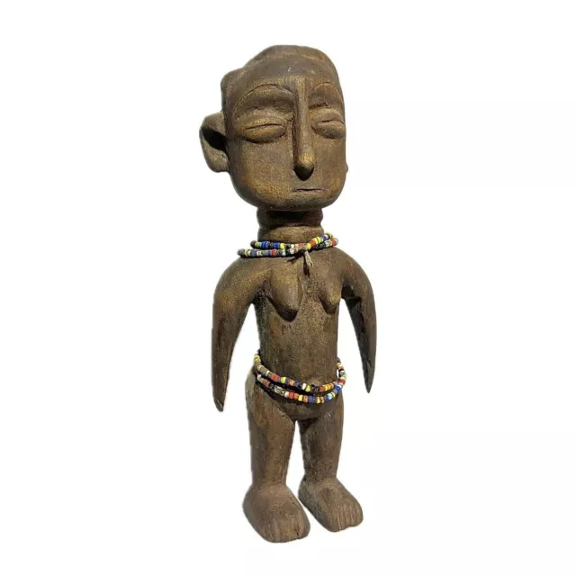 African Yoruba, Kneeling Female Figure South Western Nigeria Tribal Art-600