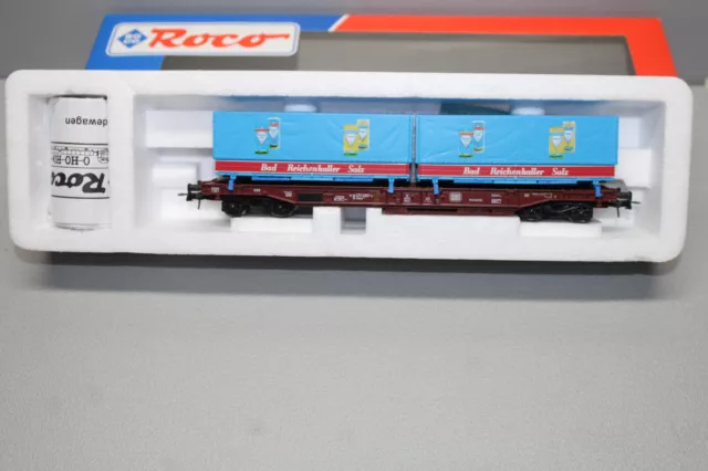 Roco 46561 4-Achser Taschenwagen Bad Reichenhaller Salz Spur H0 OVP