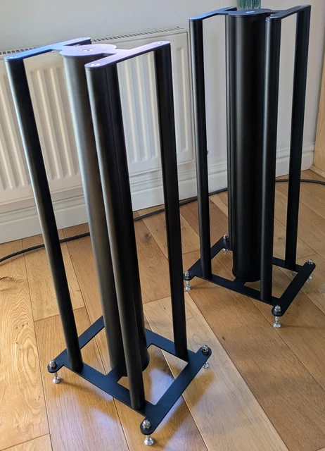 CUSTOM DESIGN FS104 24" Signature Speaker Stands Black £156.70 ...