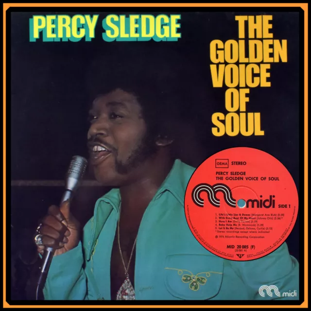 PERCY SLEDGE The Golden Voice Of Soul LP 1974 VINYL midi SOUL COMPILATION M- TOP