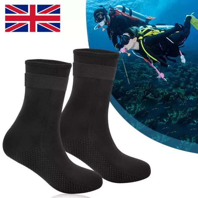 1 pair Neoprene Socks 3mm Diving Sock for Swimming Kayak Dinghy Sailing 45-47