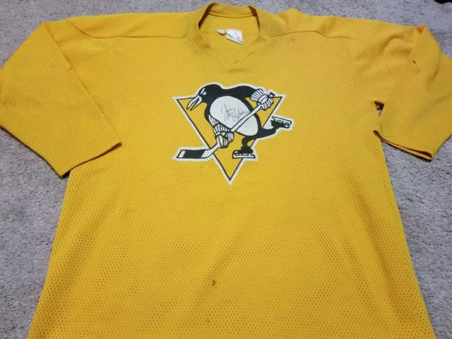 JOE MULLEN Signed Pittsburgh Penguins Practice Worn Used Hockey Jersey COA JOE MULLEN Signed Pittsburgh Penguins Practice Worn Used Hockey Jersey COA