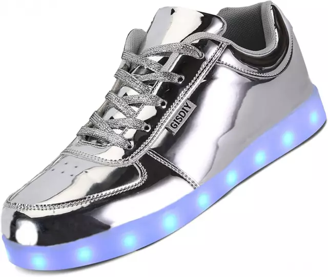 USB Adult Light Up Shoes Rechargeable Flashing Low Top LED Unisex...