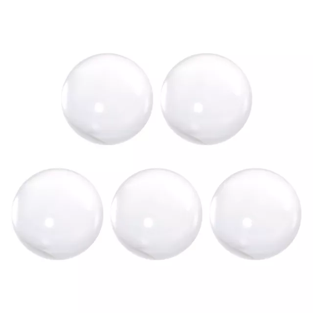 30mm Diameter Acrylic Ball Clear/Transparent Sphere Ornament 1.2 Inches 5 Pcs
