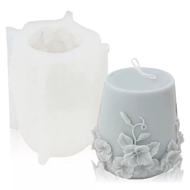 Moldes de Silicona para Velas CilíNdricas, Molde de Silicona para Velas de 9735