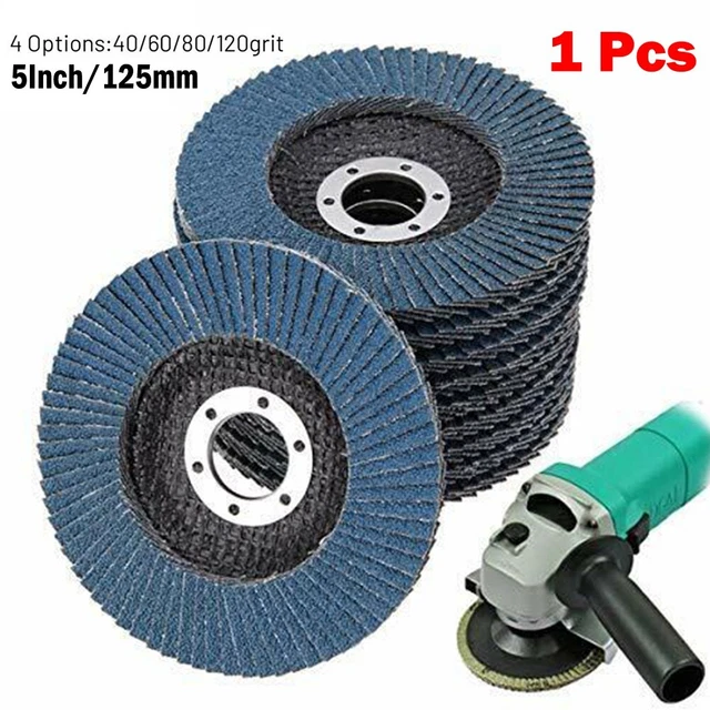 5 Angle Grinder Sanding Tool Grinding Wheel Flap Disc Abrasive 40-120Grit New