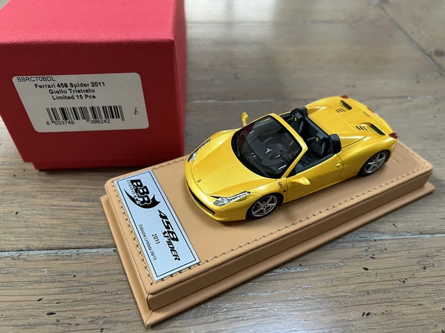 BBR 1/43 Ferrari 458 Speciale Spider 2013 Jaune - Premium Deluxe