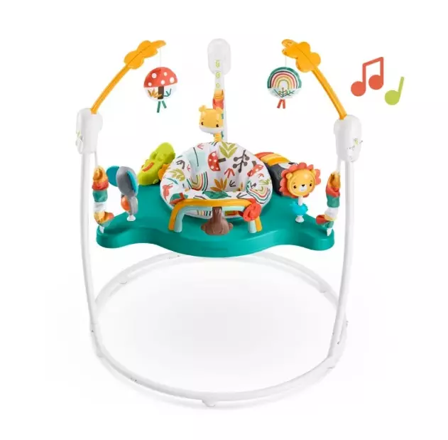 Fisher-Price Whimsical Forest Jumperoo Activity Centre Fun Music Lights sounds