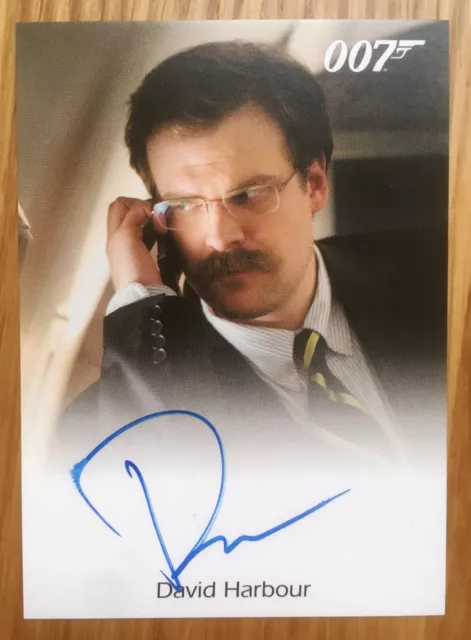 David Harbour as Greg Beam - James Bond 2016 Full Bleed Autograph Auto Card 007