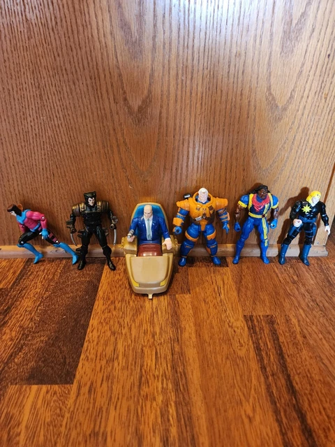 Lot of 6 Vintage 1990s Marvel X-Men Toy Biz Superhero Action Figures
