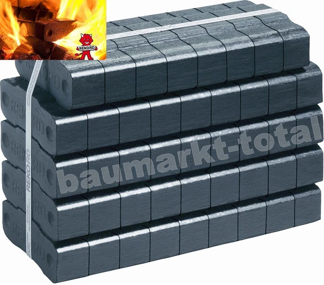 LAUSITZER BRAUNKOHLE BRIKETTS Kohle 25kg REKORD Bündelbrikett