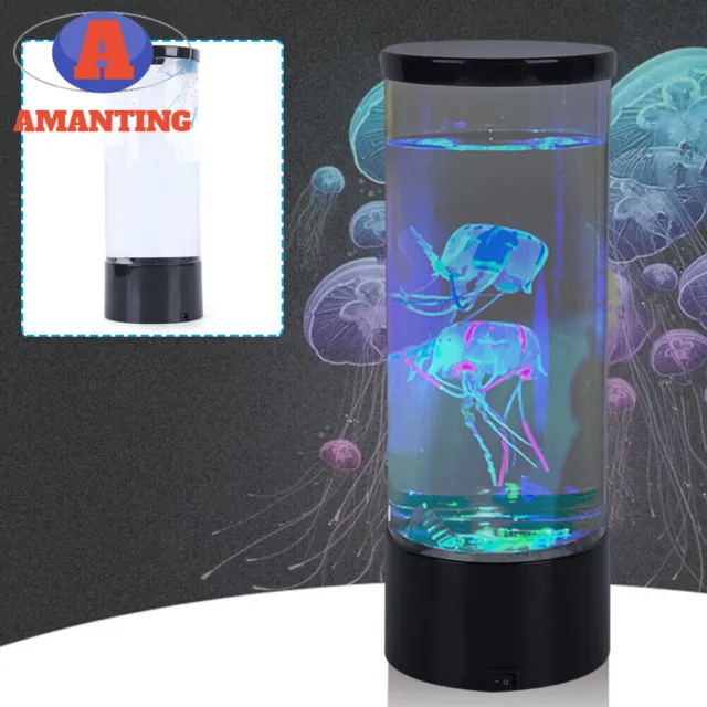 Jellyfish Aquarium LED 7-Color Changing Lighting Fish Tank Mood Light Lamp Light