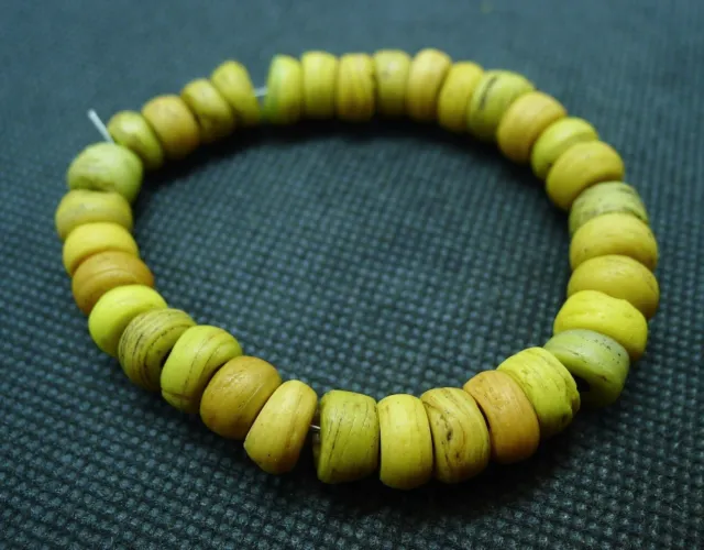 Perles HEBRON Verre Ancien Troc Afrique Antique Kano Glass African Trade Beads