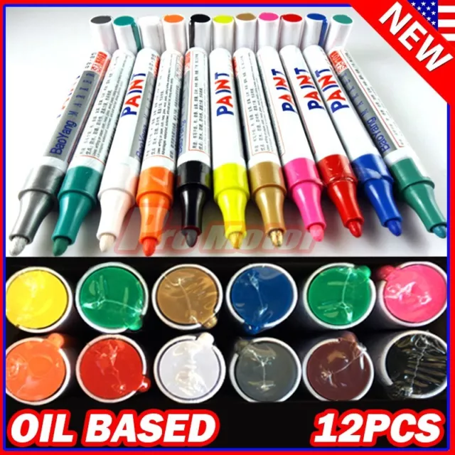 Tire Permanent Paint Marker Pen Car Tyre Rubber Universal Waterproof Oil Based P