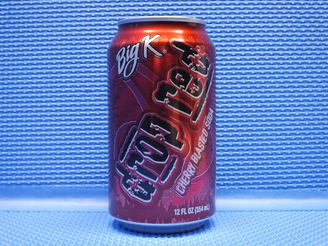 Big K Drop Red Cherry Blasted Soda Empty 12oz 355ml can