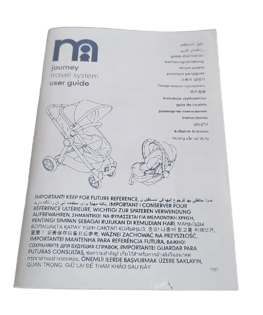MOTHERCARE JOURNEY TRAVEL System Pushchair and car seat Black and