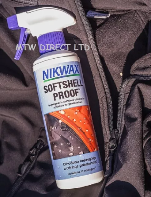 Nikwax Softshell Proof Spray On High Performance Waterproofing For Nylon Fabrics