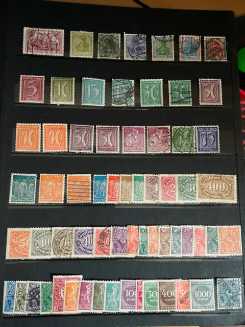 Timbres Empire Allemand neufs et oblitérés 1900/1923 Lot 600