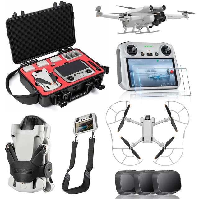 Mini 3 Pro Accessories Bundle 7 in 1 Accessories kit Waterproof Case