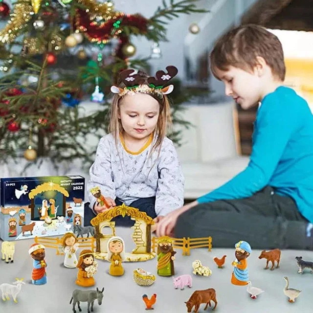 NATIVITY SCENE ADVENT Calendar Set, Christmas Advent 2025 Calendar U2M3