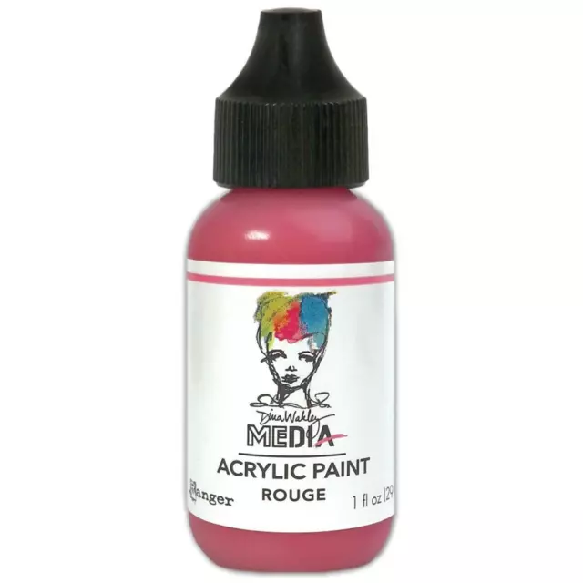 Dina Wakley Media Acrylic Paint 1oz - Rouge