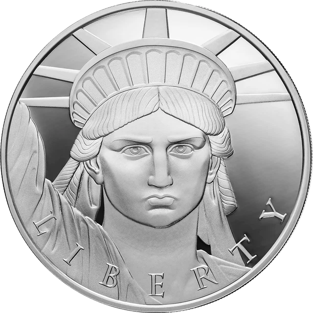 STATUE OF LIBERTY 1 Oz Silver Coin 1000 Satoshi United Crypto States