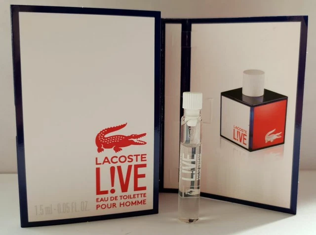 LACOSTE LIVE POUR HOMME 1.5ml EDT SAMPLE 1.97 PicClick UK