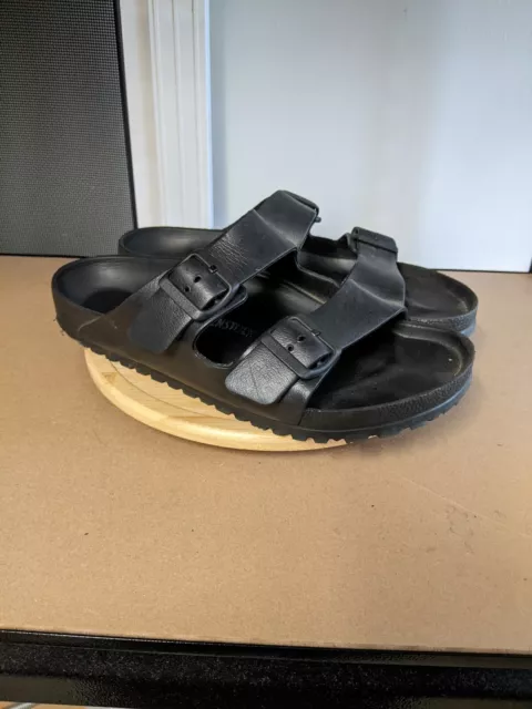 Birkenstock Arizona Sandals Womens Size 41 Black Rubber Waterproof Shoes