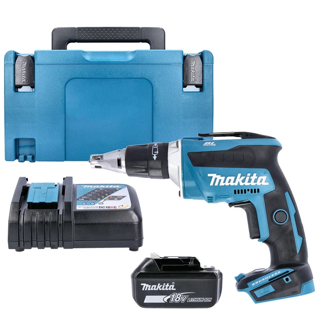 MAKITA DFS452 18V LXT Brushless Drywall Screwdriver with 1 x 5.0Ah Battery, C... £346.44