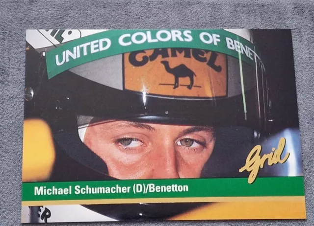 Schumacher Grid 1992 Formula One F1 Rookie Number 84