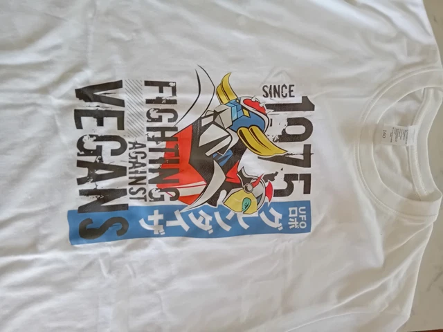 Maglietta UFO Robot Anni 80 - Uomo E Bambino, 100% Cotone, Stampa Sostenibile - Foto 2