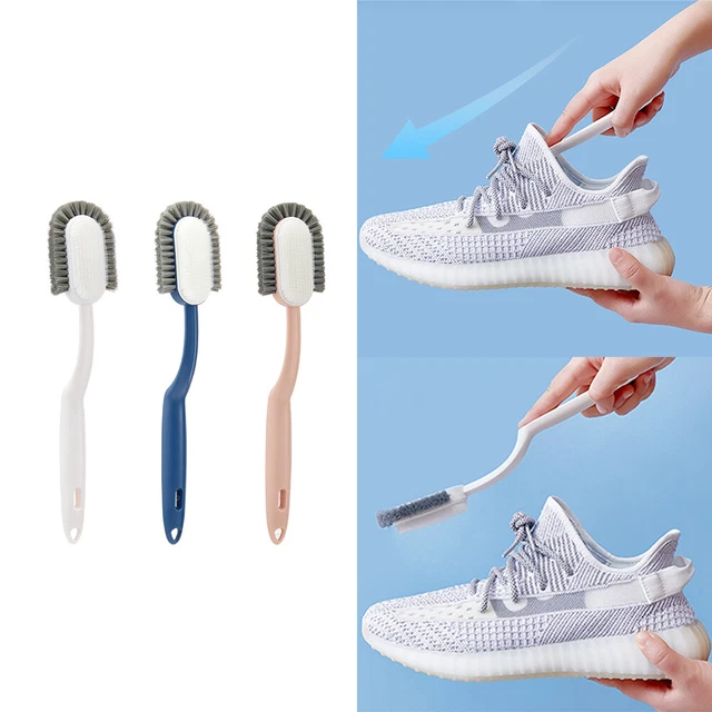 Multi Direction Portable Cleaning Tool Shoe Brush Durable Soft Bristle Non Slip