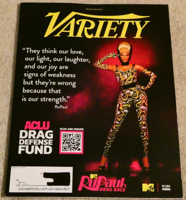 VARIETY MAGAZINE AUGUST 9 2023 STEVE LACY SYDNEY SWEENEY RUPAUL YOUNG  HOLLYWOOD