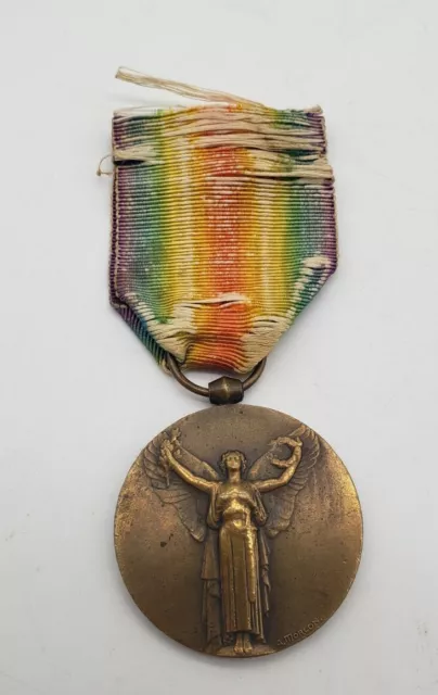 FRANCE FRENCH WW1 VICTORY MEDAL BY A MORLON Original Military