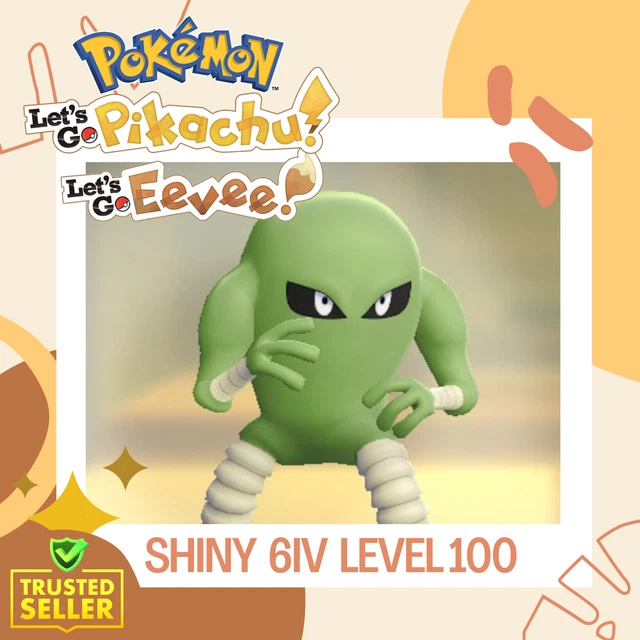 Pokémon Let's Go Eevee & Pikachu Any Custom Shiny 6IV Max Pokemon