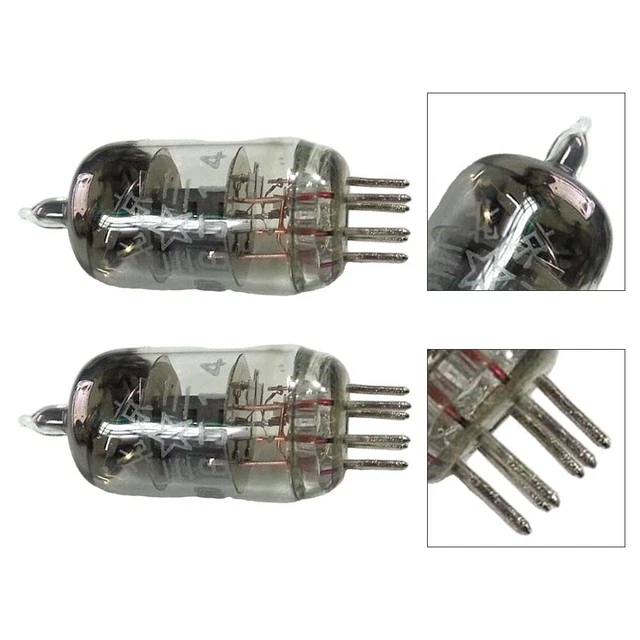2 Tubes à Vide 6K4 - Amélioration Sonore Pour Amplis - Remplace 5654/6AK5/EF95 - Son Clair Et Large - 12