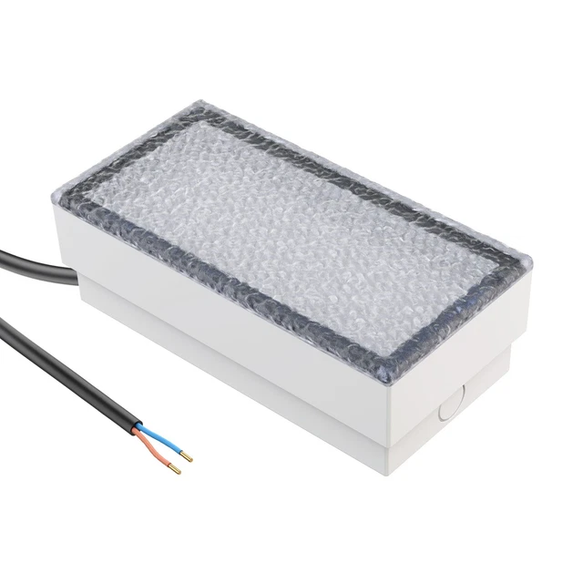 8 Stück LED Pflasterstein-Bodeneinbauleuchten – IP67, 10x10 Cm, Warmweiß, Begehbar Bis 500 Kg