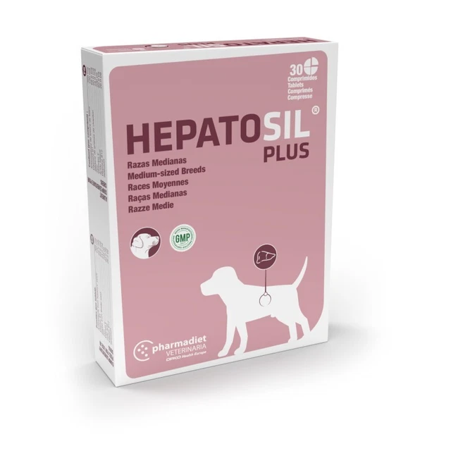 Hepatosil Plus Razas Medianas 30 Comp
