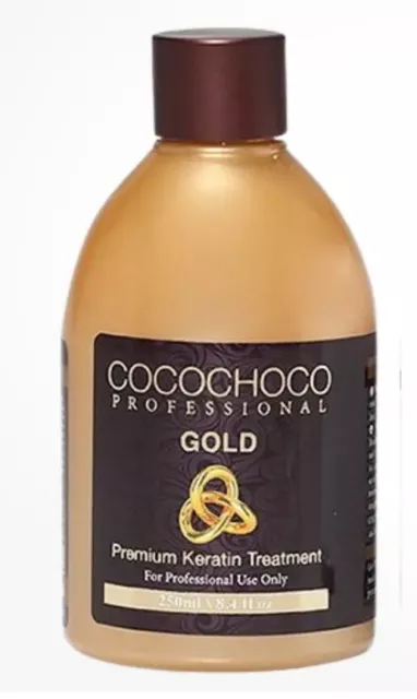 Cocochoco Gold, Brazilian Keratin Treatment, Blow Dry Hair Straightening 250Ml