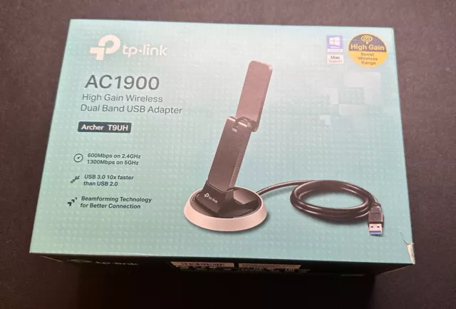 TP-LINK Archer T9UH AC1900 Wireless Dual Band USB WiFi Adapter