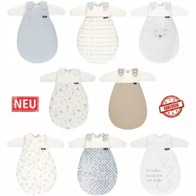 Alvi Baby Mäxchen Schlafsack 3tlg Außensack Kugelschlafsack mit Ärmel