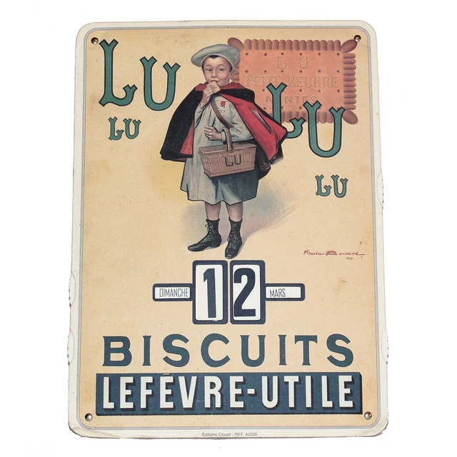Ardoise Scolaire Publicitaire Ancienne – Biscuits Rem, France Années 1960, Pub Alimentaire